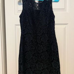 Banana Republic Navy Blue Lace Dress
